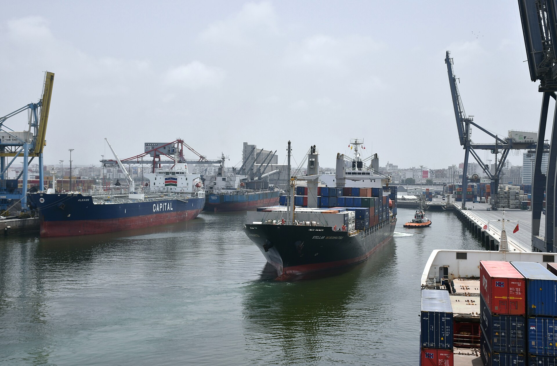 Port of Casablanca cruise terminal and Atlantic harbour, Morocco